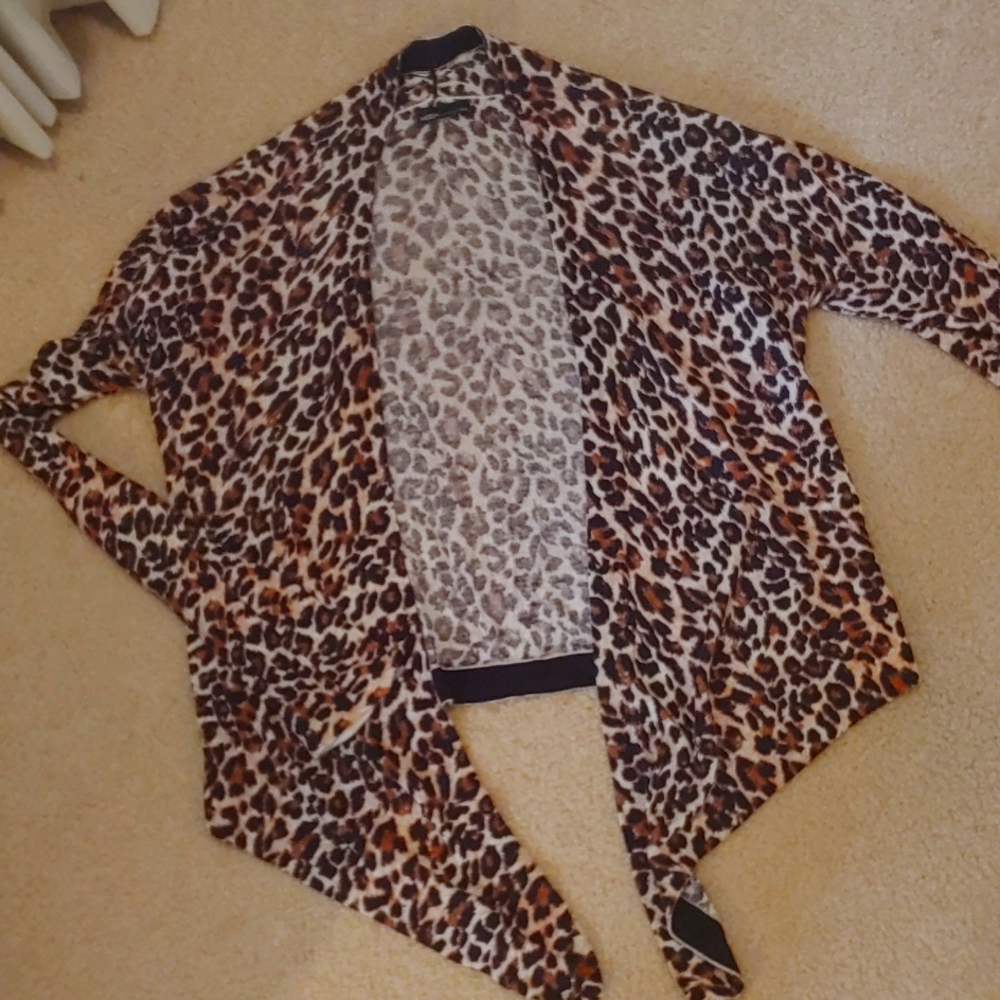 Leopard Print Cardigan